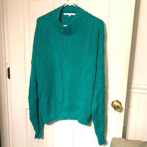 Perry Ellis Teal Silk Sweater